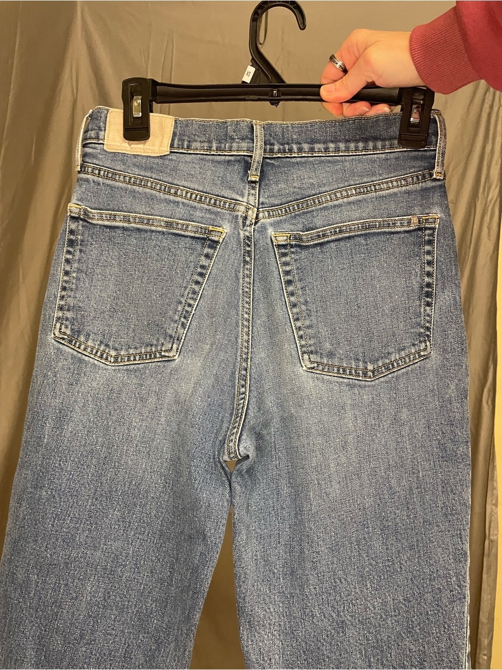 Everlane Classic Blue Straight Original Cheeky Jeans - Picture 3 of 10